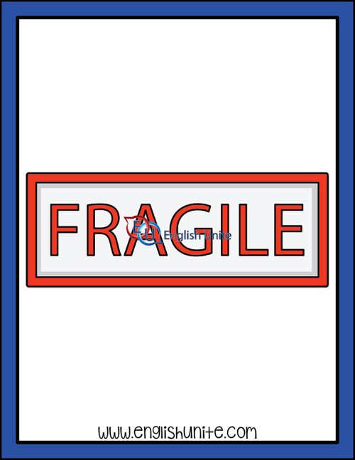 clip art - fragile stamp