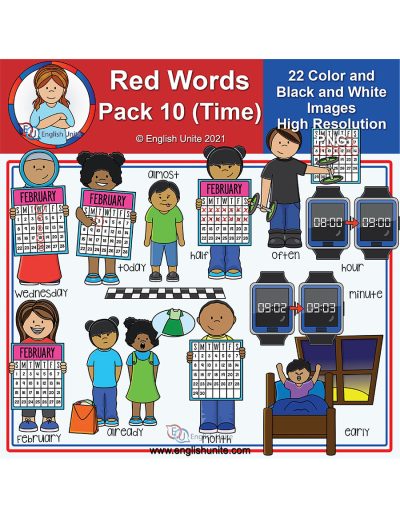 clip art - red words pack 10