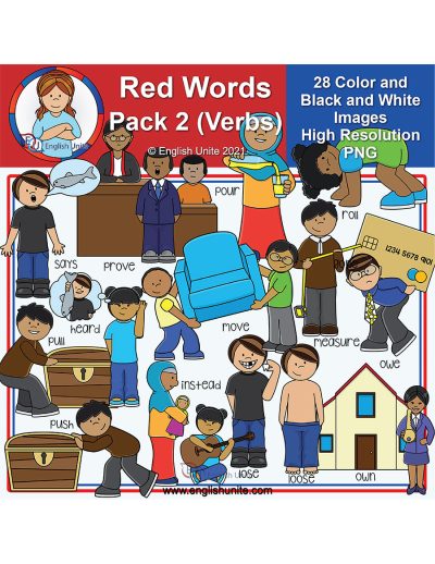 clip art - red words pack 2