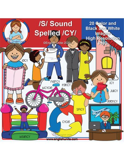 clip art - s sounds spelled cy