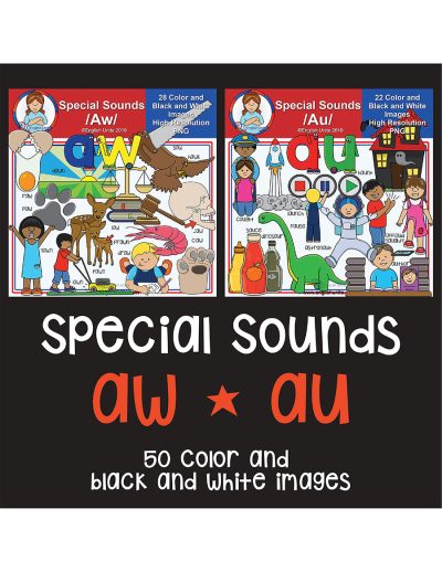 clip art - special sounds aw and au