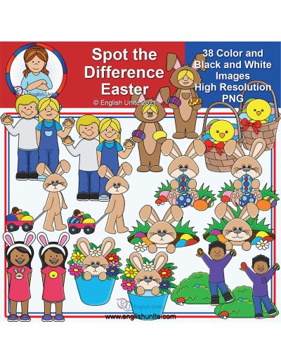 clip art - easter spot the difference