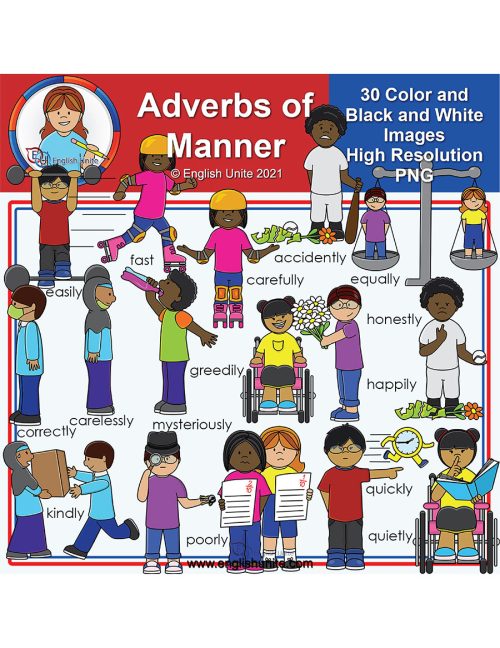 clip art - adverbs of manner