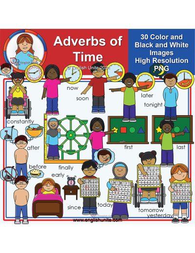 clip art - adverbs of time