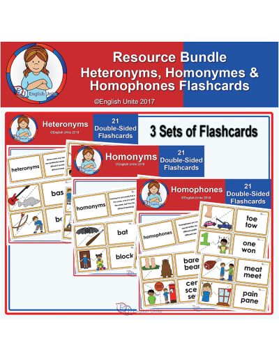 resource bundle - homographs flashcard pack