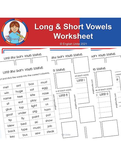 long and short vowel worksheet
