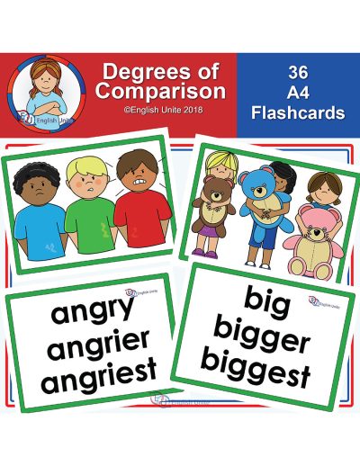 flashcards - A4 degrees of comparison
