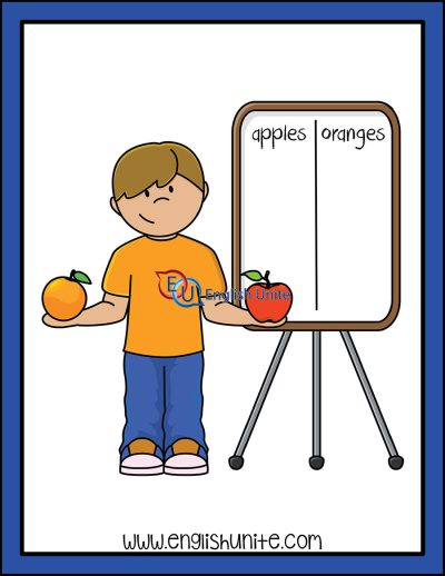 clip art - apples and oranges