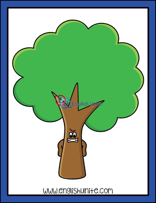 clip art - angry tree