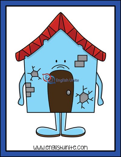 clip art - the house looks depressed