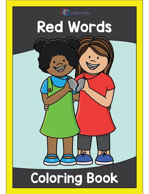coloring book - red words