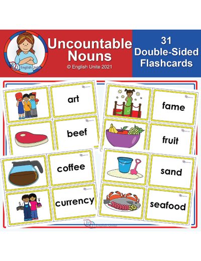 flashcards - uncountable nouns