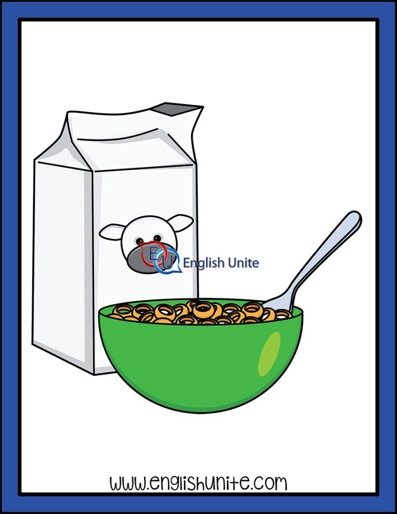 English Unite - Pairs Clip Art Image - Breakfast