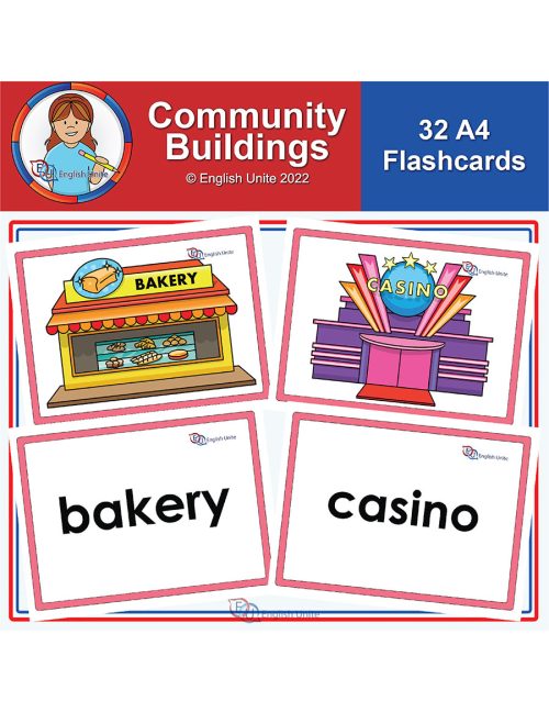 flashcards - a4 community buildings