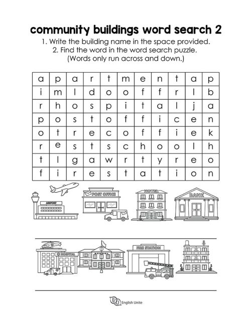 word search - buildings 2