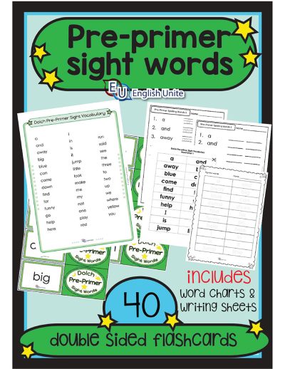 worksheet bundle - pre-primer sight words