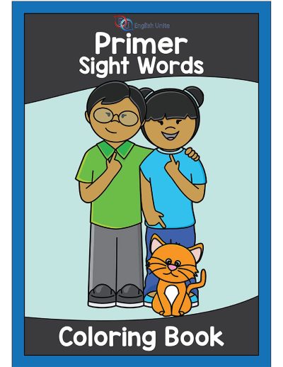 coloring book - primer sight words
