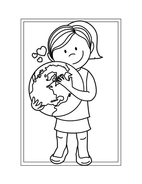 coloring book - earth day 1