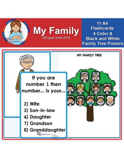 flashcards - a4 my family