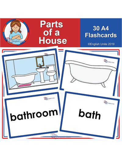flashcards - a4 parts of a house