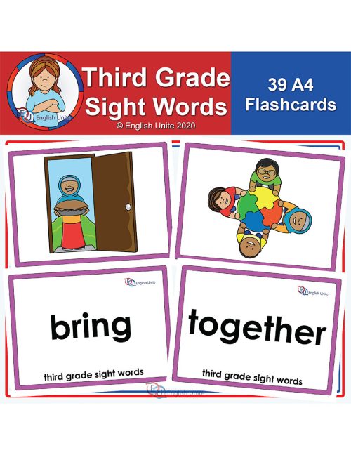 flashcards - third grade a4 sight words