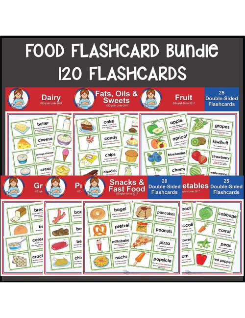 bundle - food flashcards