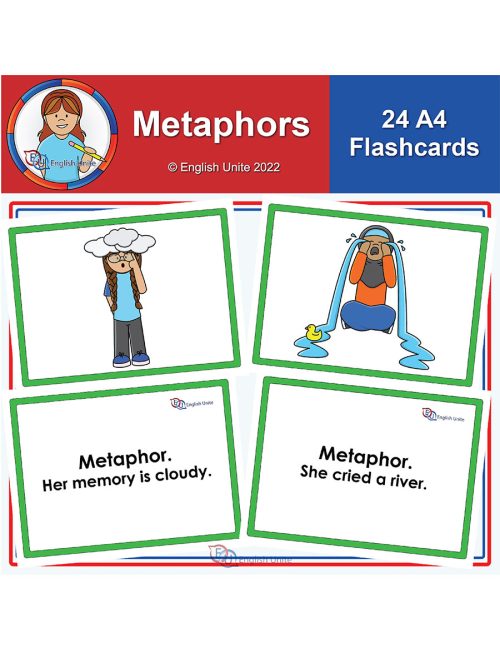 flashcards - a4 metaphors