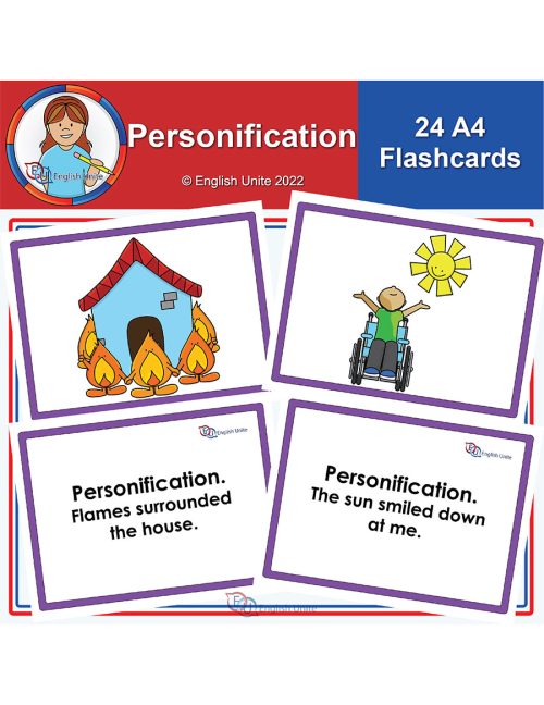 flashcards - a4 personification