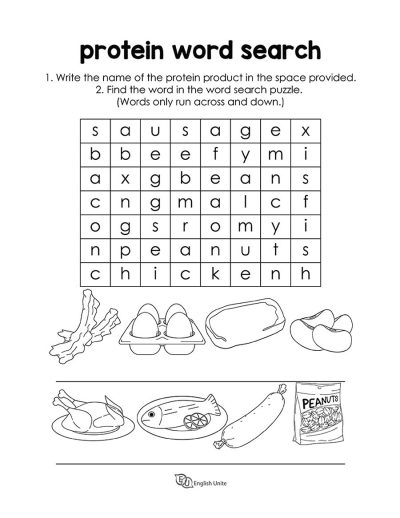 word search - protein