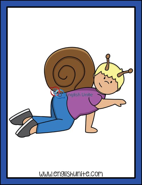 clip art - as slow as a snail