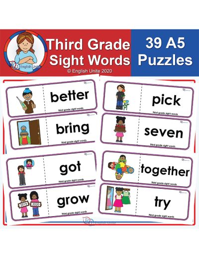 puzzles - third grade sight words