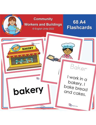 flashcards - a4 workers and buildings
