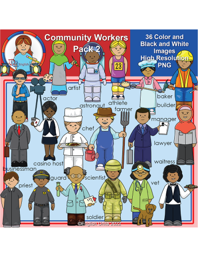 clip art - community workers pack 2