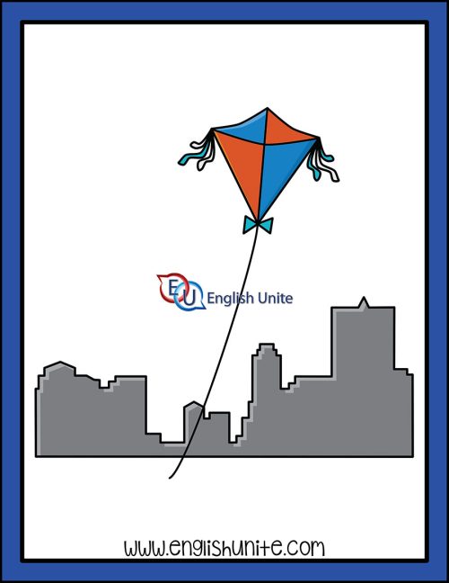 clip art - fly kite 4