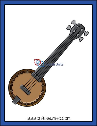 clip art - banjo