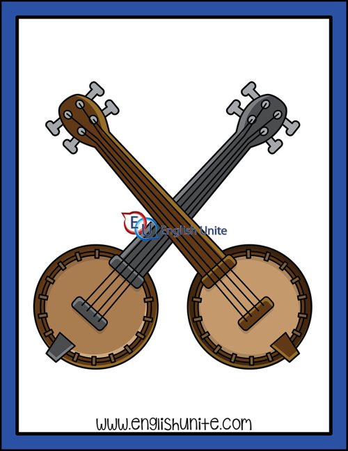 clip art - banjos