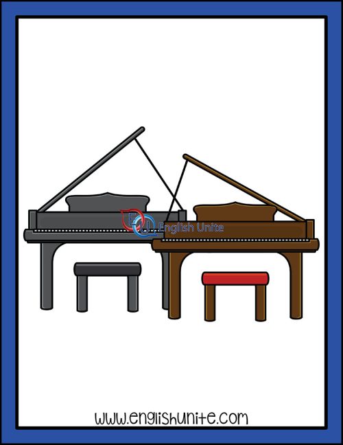 clip art - pianos