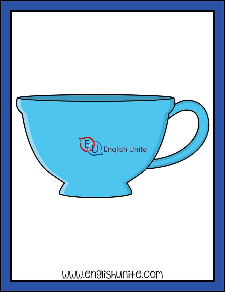 blue tea cup clip art