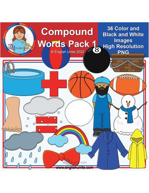clip art - compound words pack 1