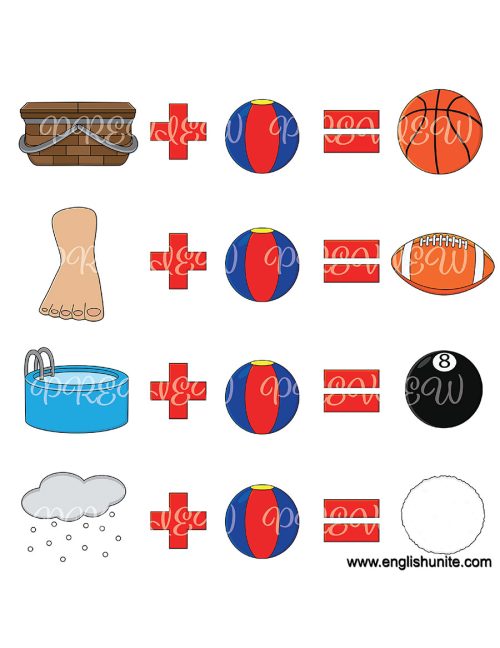clip art - compound words pack 1 preview 1