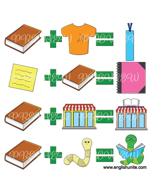 clip art - compound words pack 4 preview 1