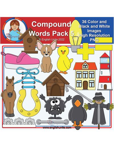 clip art - compound words pack 5