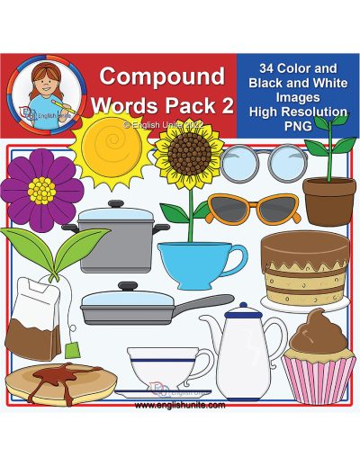 clip art - compound words pack 2