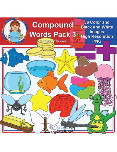 clip art - compound words pack 3