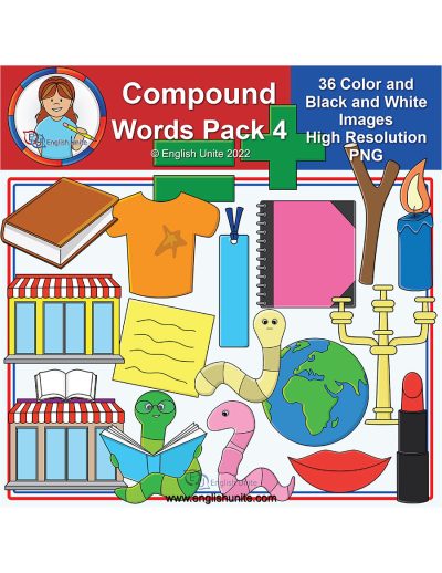 clip art - compound words pack 4