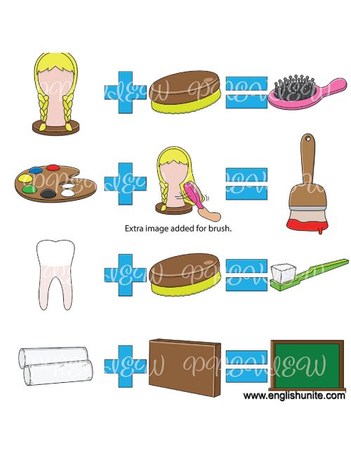 clip art - compound words pack 6 preview 1