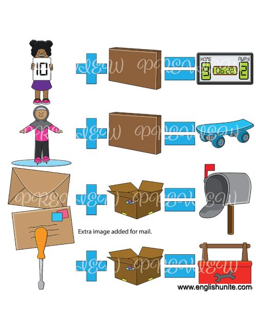 clip art - compound words pack 6 preview 2