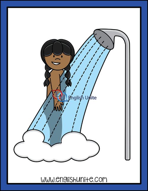 clip art - shower girl