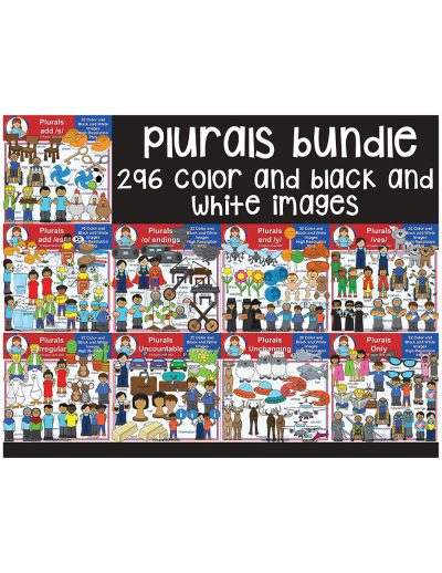 clip art bundle - plurals