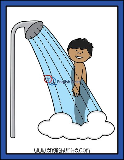 clip art - shower boy
